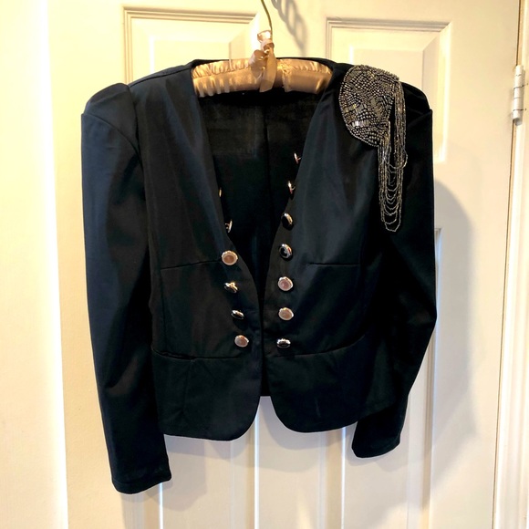 Black Fitted “Drummer” Jacket - Picture 1 of 7